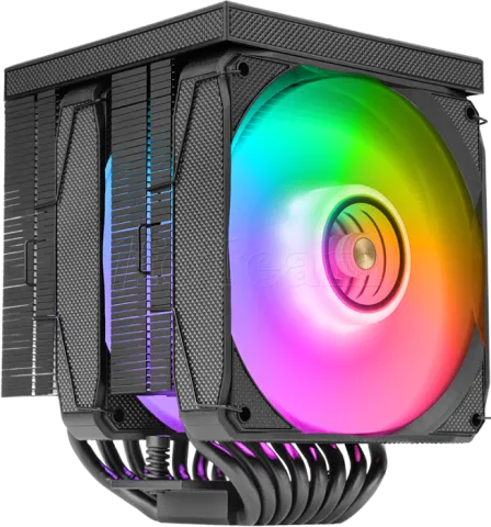 Photo de Ventilateur pour processeur Mars Gaming MCPU-LCDPro RGB (Noir)