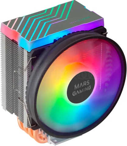 Photo de Ventilateur pour processeur Mars Gaming MCPU44 RGB (Noir)