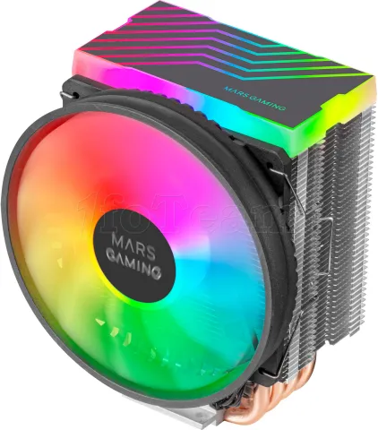 Photo de Ventilateur pour processeur Mars Gaming MCPU44 RGB (Noir)