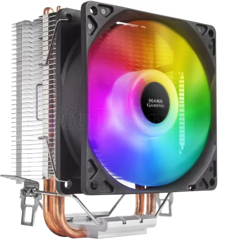 Photo de Ventilateur pour processeur Mars Gaming MCPUA RGB (Noir)