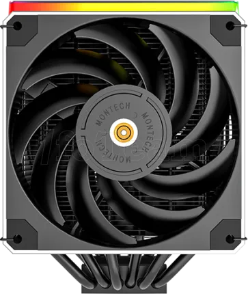 Photo de Ventilateur pour processeur Montech Metal DT24 Premium RGB (Noir)