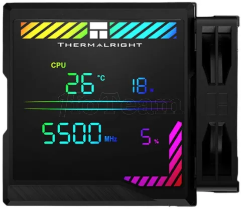 Photo de Ventilateur pour processeur Thermalright Peerless Assassin 140 Digital ARGB (Noir)