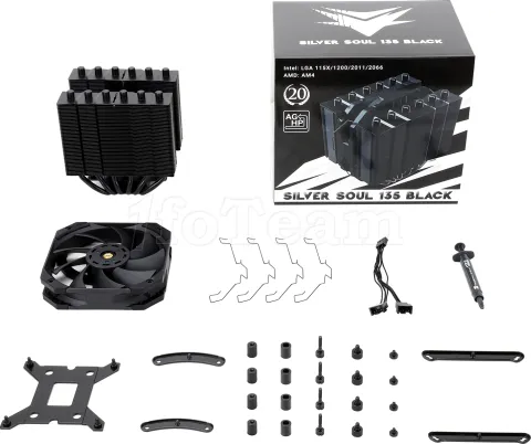 Photo de Ventilateur pour processeur Thermalright Silver Soul 135 (Noir)