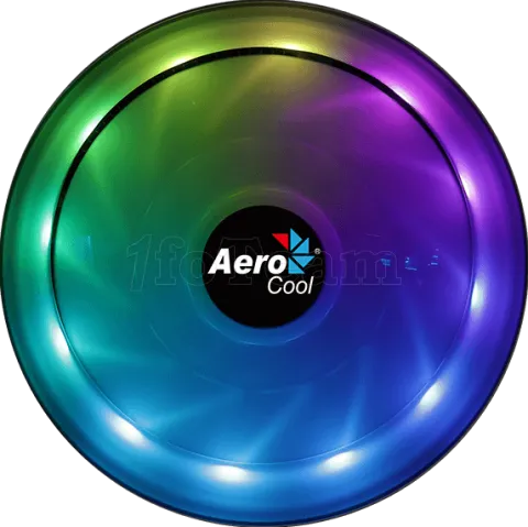 Photo de Ventilateur processeur AeroCool Core Plus PWM RGB (Noir)