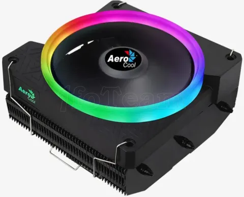 Photo de Ventilateur processeur AeroCool Cylon 3H PWM RGB (Noir)