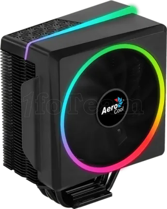 Photo de Ventilateur processeur AeroCool Cylon 4 PWM RGB (Noir)