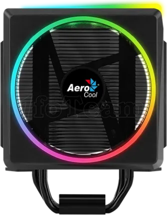 Photo de Ventilateur processeur AeroCool Cylon 4 PWM RGB (Noir)