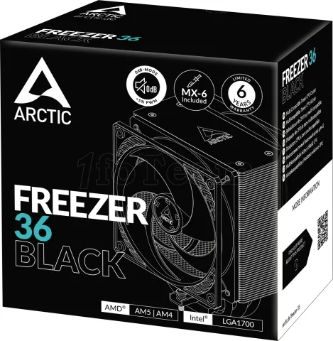 Photo de Ventilateur processeur Arctic Freezer 36 Black (Noir)