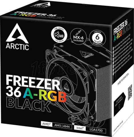 Photo de Ventilateur processeur Arctic Freezer 36 RGB (Noir)
