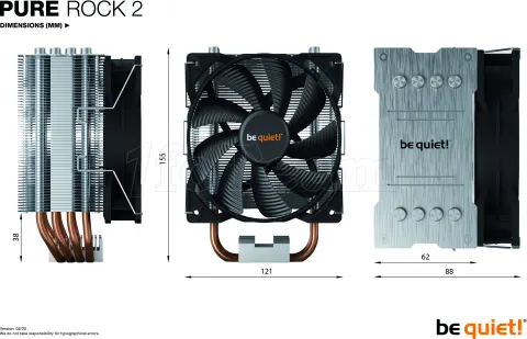 Photo de Ventilateur processeur Be Quiet Pure Rock 2 (Noir)