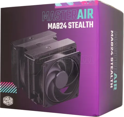 Photo de Ventilateur processeur Cooler Master MasterAir MA824 Stealth (Noir)