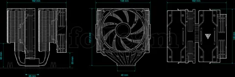 Photo de Ventilateur processeur Gamdias Boreas P1-720 (Noir)