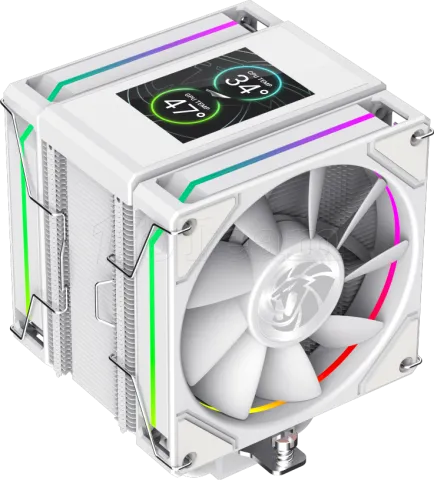 Photo de Ventilateur processeur Gamemax Sigma 620 LCD RGB (Blanc)