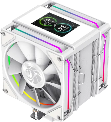 Photo de Ventilateur processeur Gamemax Sigma 620 LCD RGB (Blanc)