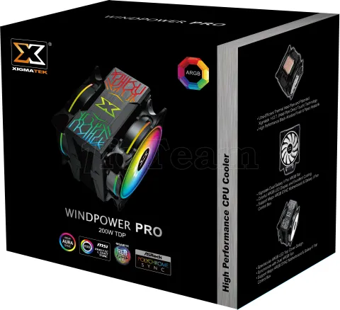 Photo de Ventilateur processeur Xigmatek Windpower Pro RGB (Noir)