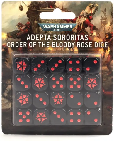 Photo de Warhammer 40k - Adepta Sororitas Dice Set : Order of the Bloody Rose