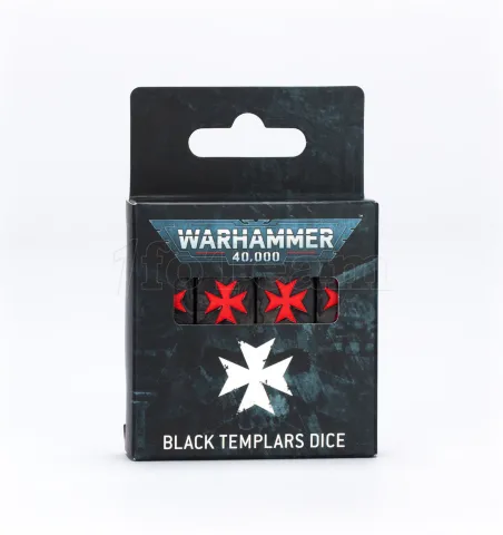 Photo de Warhammer 40k - Black Templars Dice Set (2025)