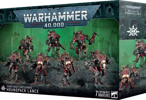 Photo de Warhammer 40k -  Chaos Knights Battleforce Lance de Meute Ecumante
