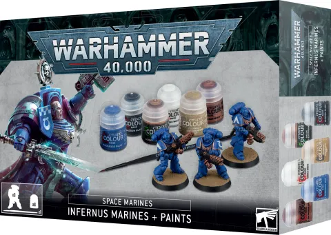 Photo de Warhammer 40k - Citadel Space Marines Inferno Paint Set