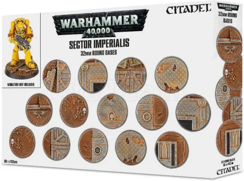 Photo de Warhammer 40k - Sector Imperialis: Socles Ronds de 32mm