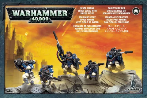 Photo de Warhammer 40k - Space Marine Scout avec Fusils de Snipers Squad