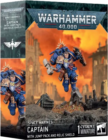 Photo de Warhammer 40k - Space Marines Primaris Capitaine avec Reacteur Dorsal et Bouclier Relique