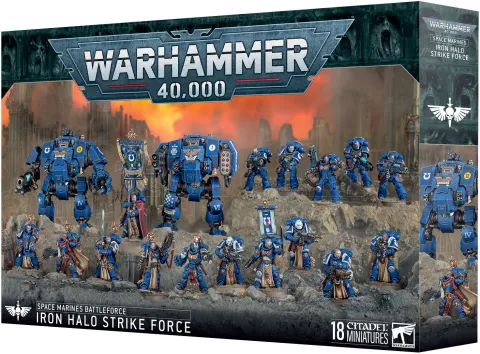 Photo de Warhammer AoS - Battleforce Noel 2025 Space Marines : Force de Frappe Halo de Fer