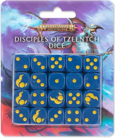 Photo de Warhammer AoS - Disciples of Tzeentch Dice Set