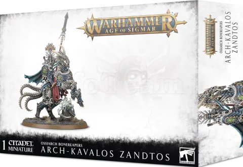 Photo de Warhammer AoS - Ossiarch Bonereapers Arch-Kavalos Zandtos Dark Lance Of Ossia
