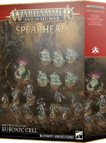 Photo de Warhammer AoS - Spearhead Maggotkin of Nurgle : Bubonic Cell (2026)