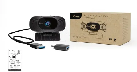 Photo de Webcam I-Tec Solomon 300 4K Ultra HD (Noir)