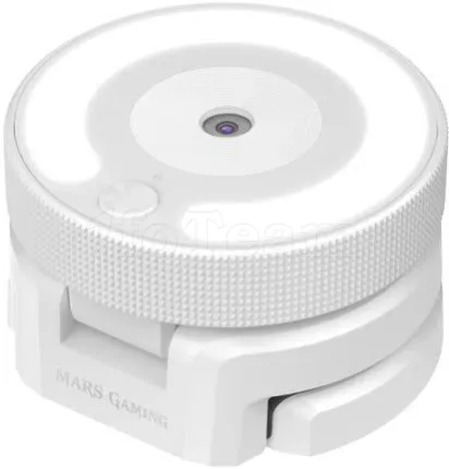 Photo de Webcam Mars Gaming MWPro Full HD rétroéclairé (Blanc)