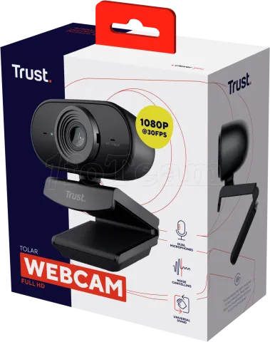 Photo de Webcam Trust Tolar Full HD (Noir)
