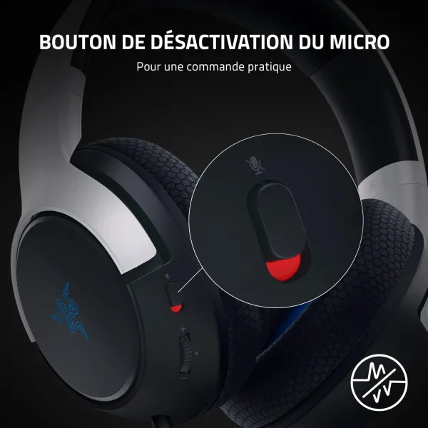 Bouton de désactivation du micro Pour une commande pratique