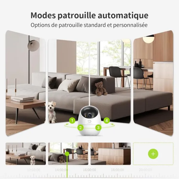 Une vue motorisée de la pièce